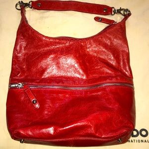 Hobo International Red Leather Jude Bag